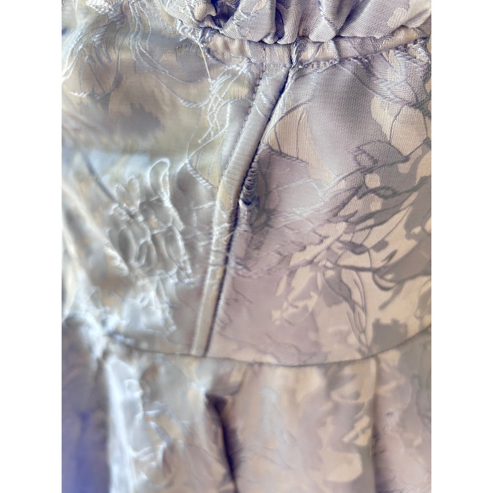 Windsor Periwinkle Blue Floral Jacquard Corset Mini Dress Skater Style JP80355 M - Picture 5 of 8